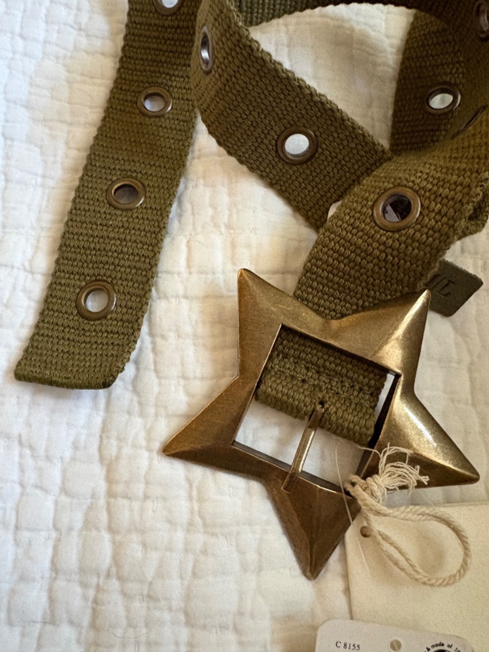 NWT $68 Free People Zoa Hip Belt Size M/L Weeping Willow - Picture 2 of 8